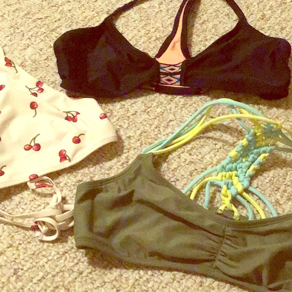 3 swimsuit tops